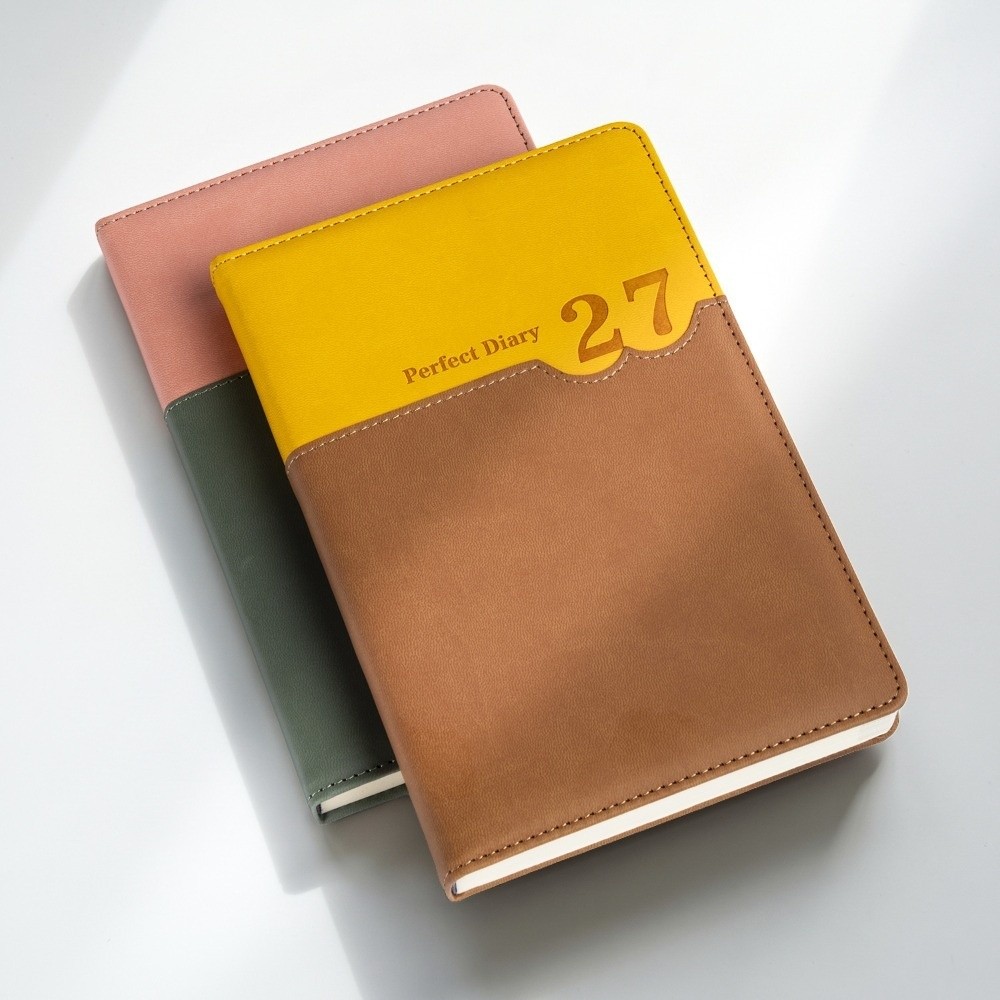 Leather Work Diary Covers - Büro-Arbeitsplaner 2027 Terminplaner Notizbuch Tagebuch Schreibblock