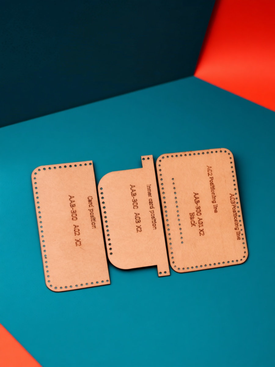 Leatherwork Patterns Free - 1 Set langlebige Schablone für Geldbörsenmuster