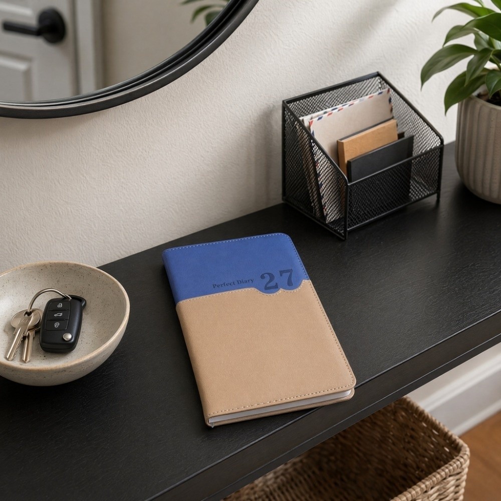 Leather Work Diary Covers - Büroarbeitsplaner 2027 Terminplaner Notizblock Tagebuch Schreibblöcke