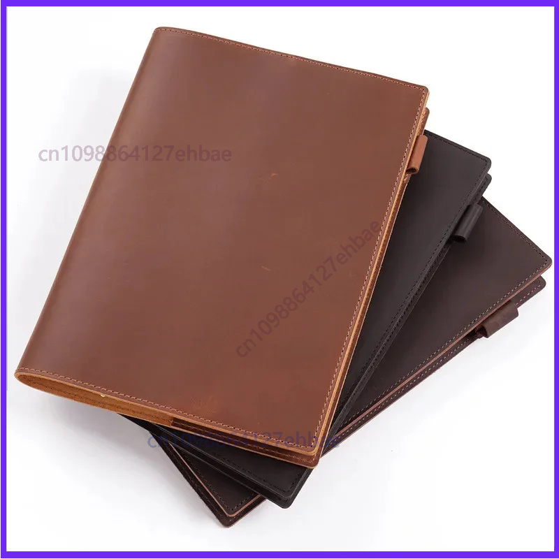 Leather Work Diary Covers - Vintage Leder B5 Notizbuch-Einband Großer Notizblock
