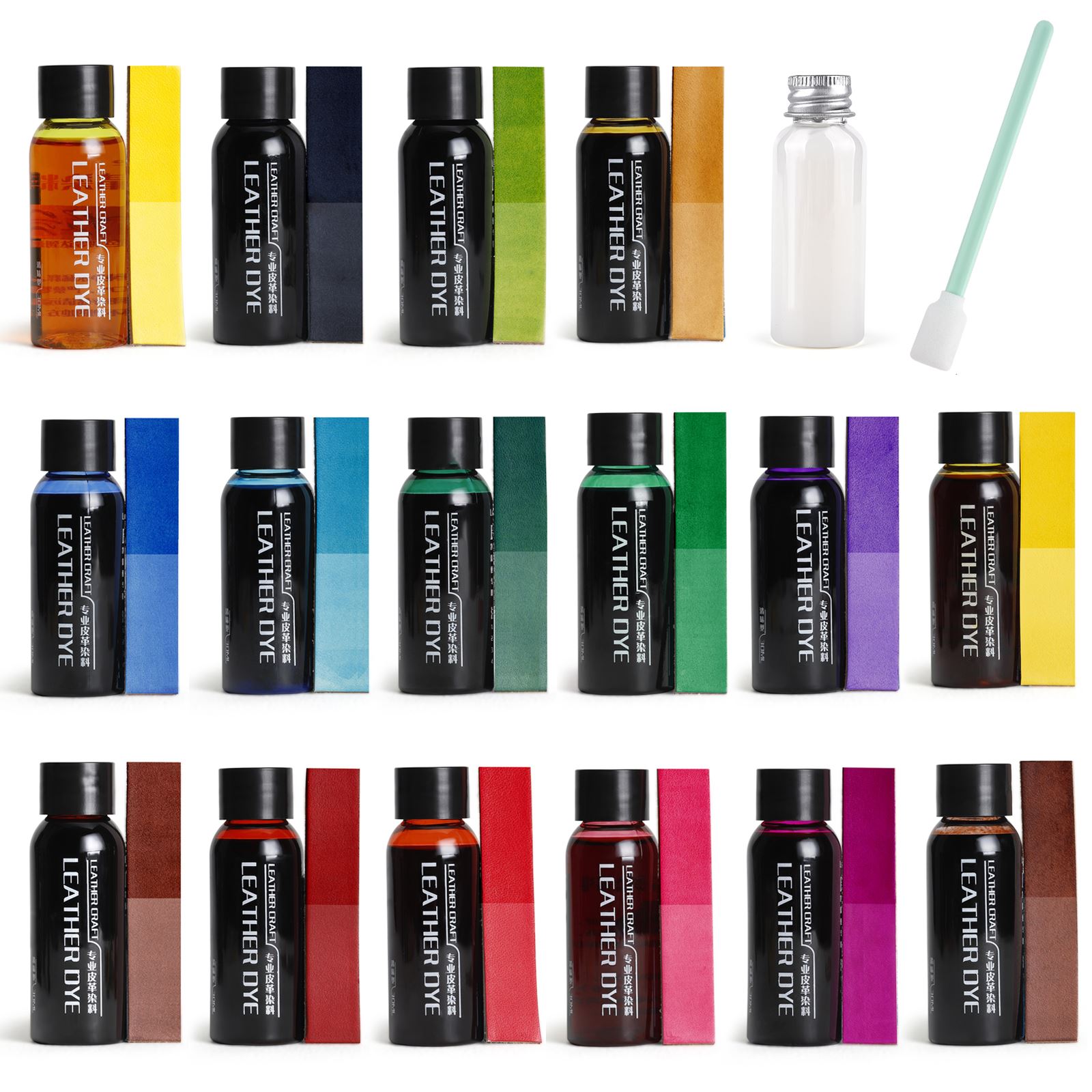Leather Dye Finish - 30 ml Lederkantenfarbe, Öl-Finish, Farbstoff, Farbmäntel,