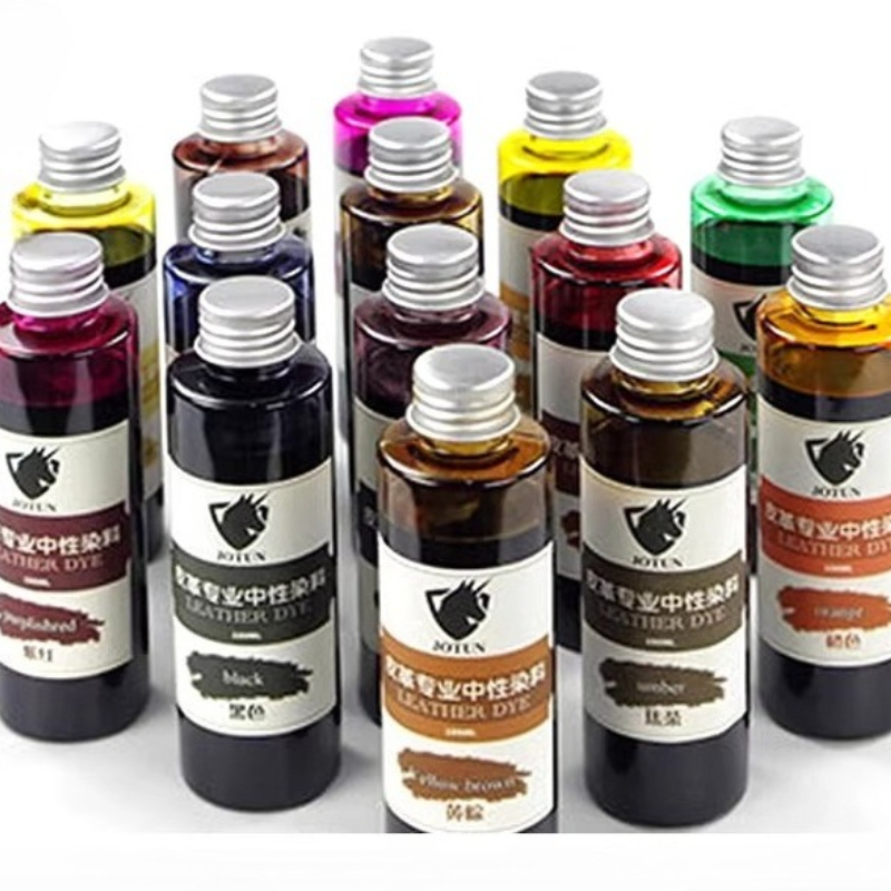 Leather Dye Finish - Lederfarbe DIY Lederkunstprodukt Aufarbeitung Färbemittel einstellbarer,