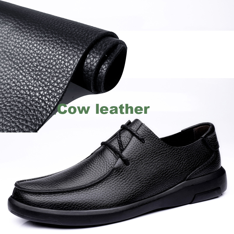 Leatherwork Patterns Free - EAGSITY Litschi-Muster Rindsleder Retro-Freizeitschuhe für Herren