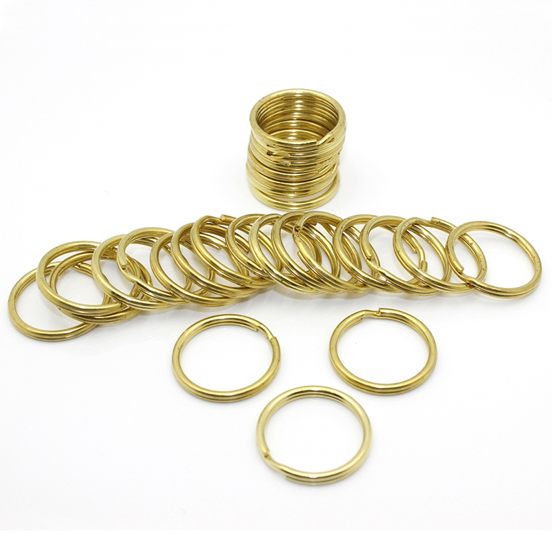 Leatherwork Hardware - 5 Stück geteilte Ringe aus massivem