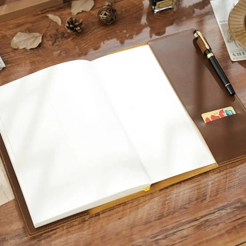 Leather Work Diary Covers - Neue Vintage-Leder-B5-Notizbuchhülle, 176 Seiten, großer Notizblock,