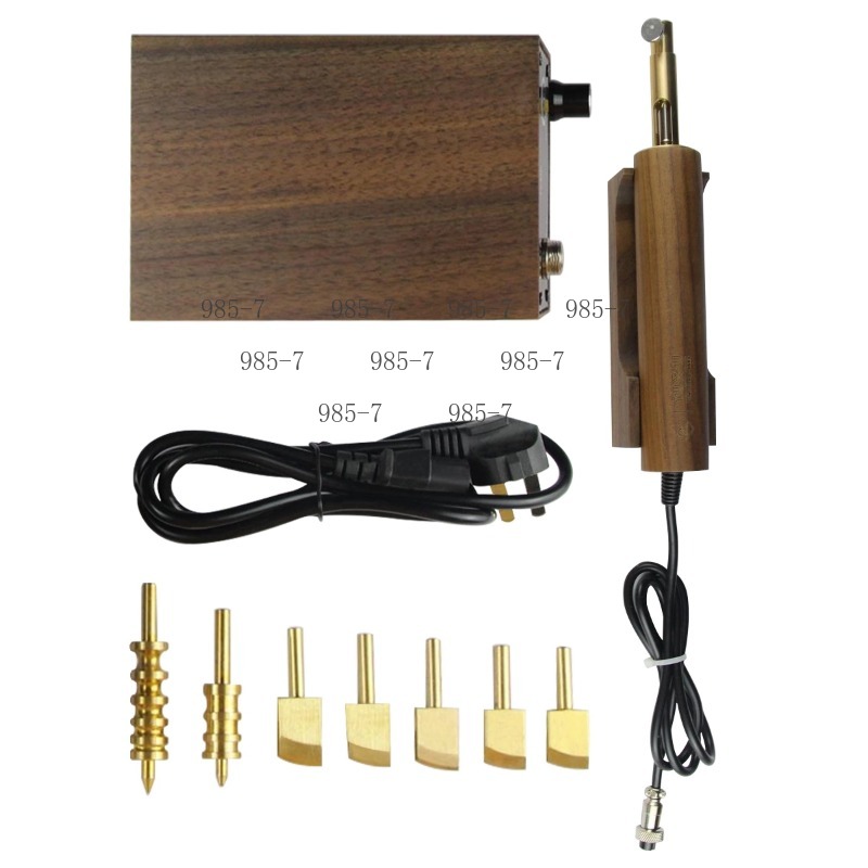 Leatherwork Edge Creaser - Messing-Heizkopf-Lederprägemaschine für Lederkantenversiegelung, Rillen- und Prägearbeiten