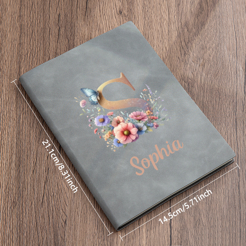 Leather Work Diary Covers - Personalisiertes Notizbuch im A5-Format mit Kunstleder-Einband
