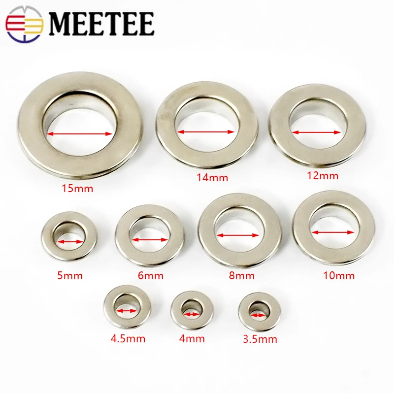 50 Stücke 3,5-15mm Metall Öse  – Leatherwork Hardware Bewertung und Preis