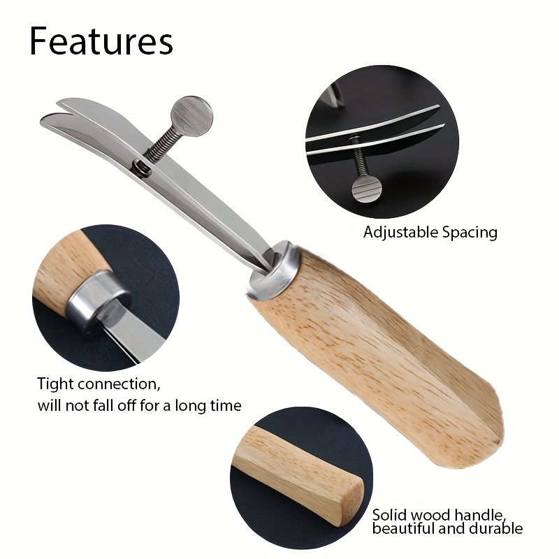 1 Stück Verstellbares Lederkan – Leatherwork Edge Creaser Bewertung und Preis