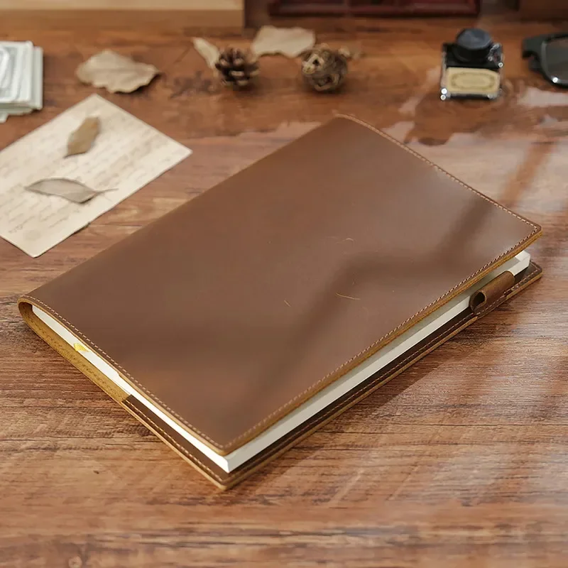 Neue Vintage-Leder-B5-Notizbuc – Leather Work Diary Covers Bewertung und Preis