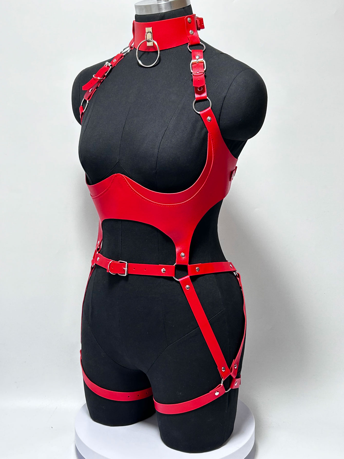 Damen Mode Punk-Stil Kunstlede – Leather Work Harness Bewertung und Preis